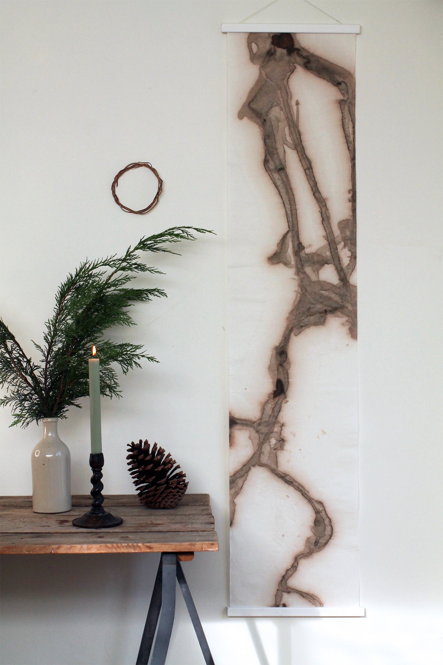 Inside we dance | Three mud spill paintings