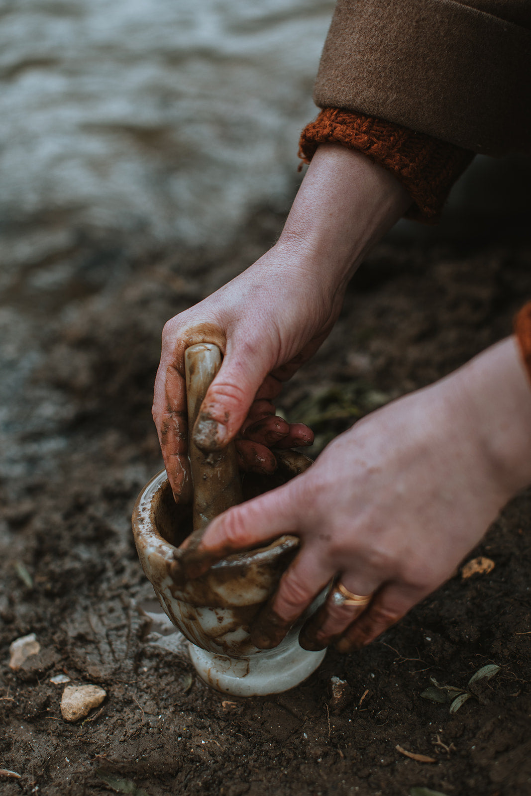 Be wild | River water and mud painting